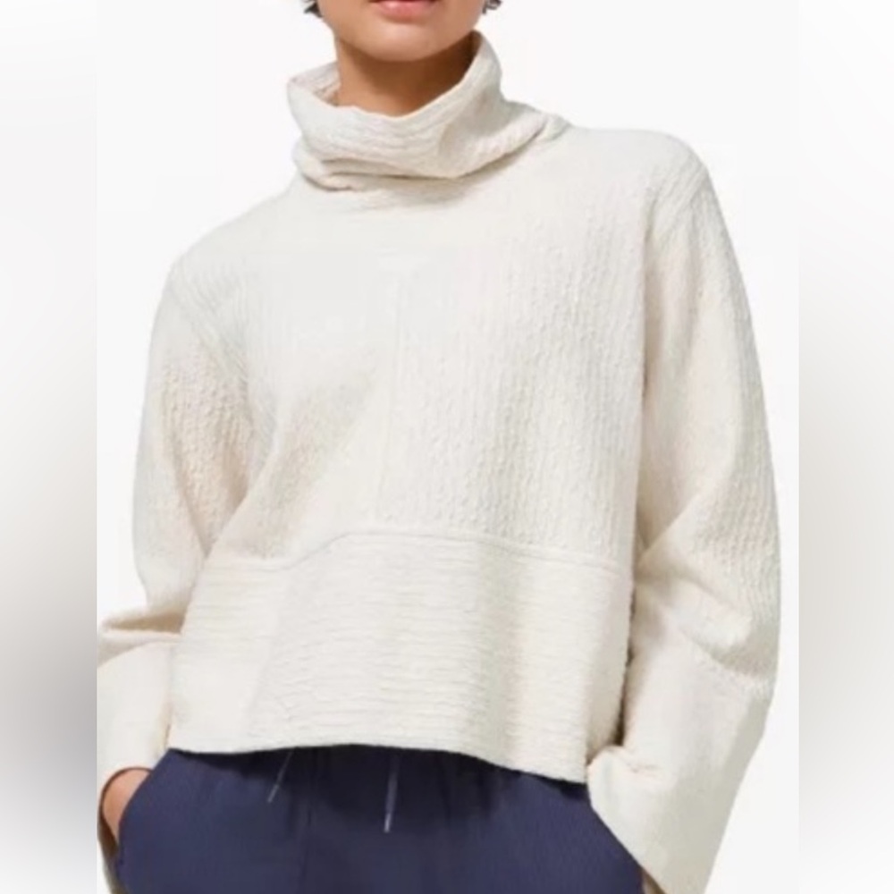 51. LULULEMON Retreat Yourself Pullover Ivory XL